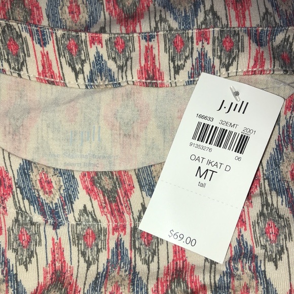 J. Jill NWT luxe Supima forward seam tunic Medium Tall stretchy. - Picture 10 of 10